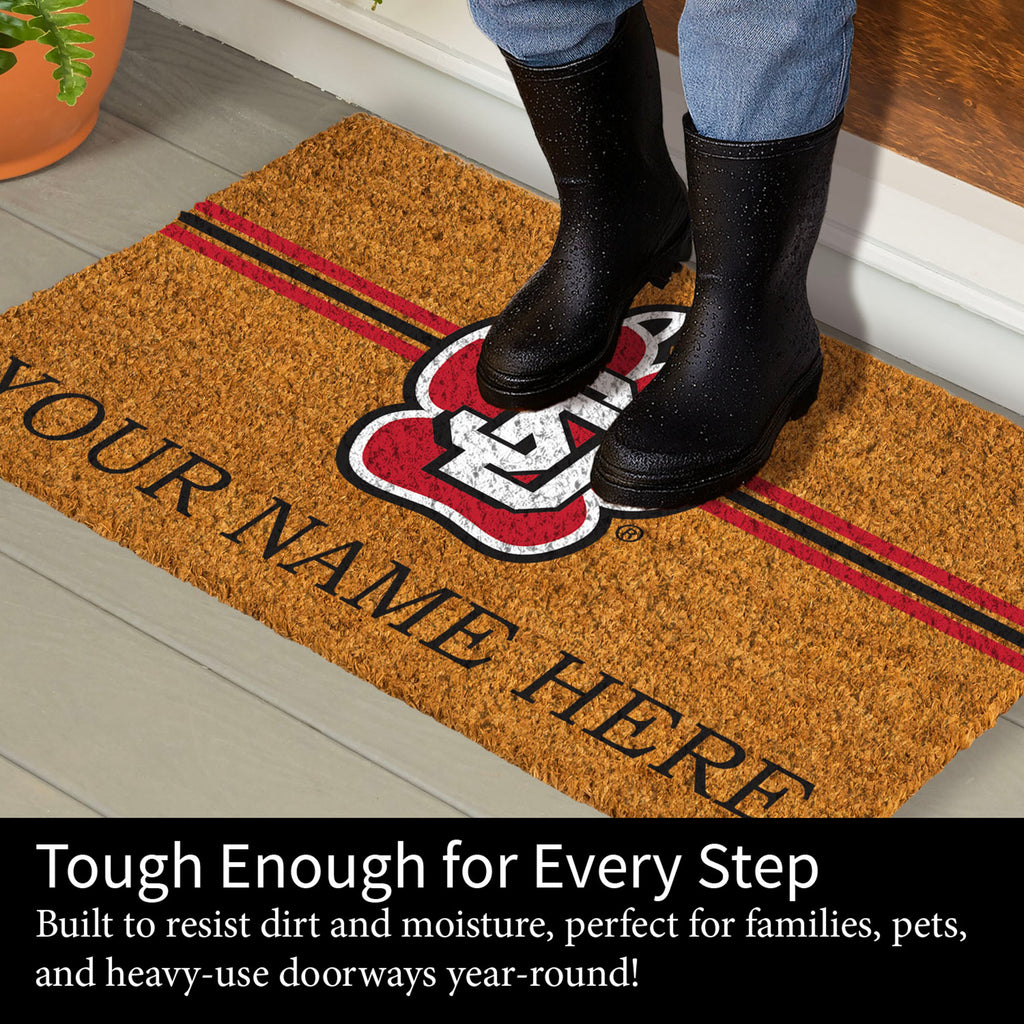 University of South Dakota Personalized Mat, Natural Coir with Color Logo, 30" x 18", Slide 7 of 15