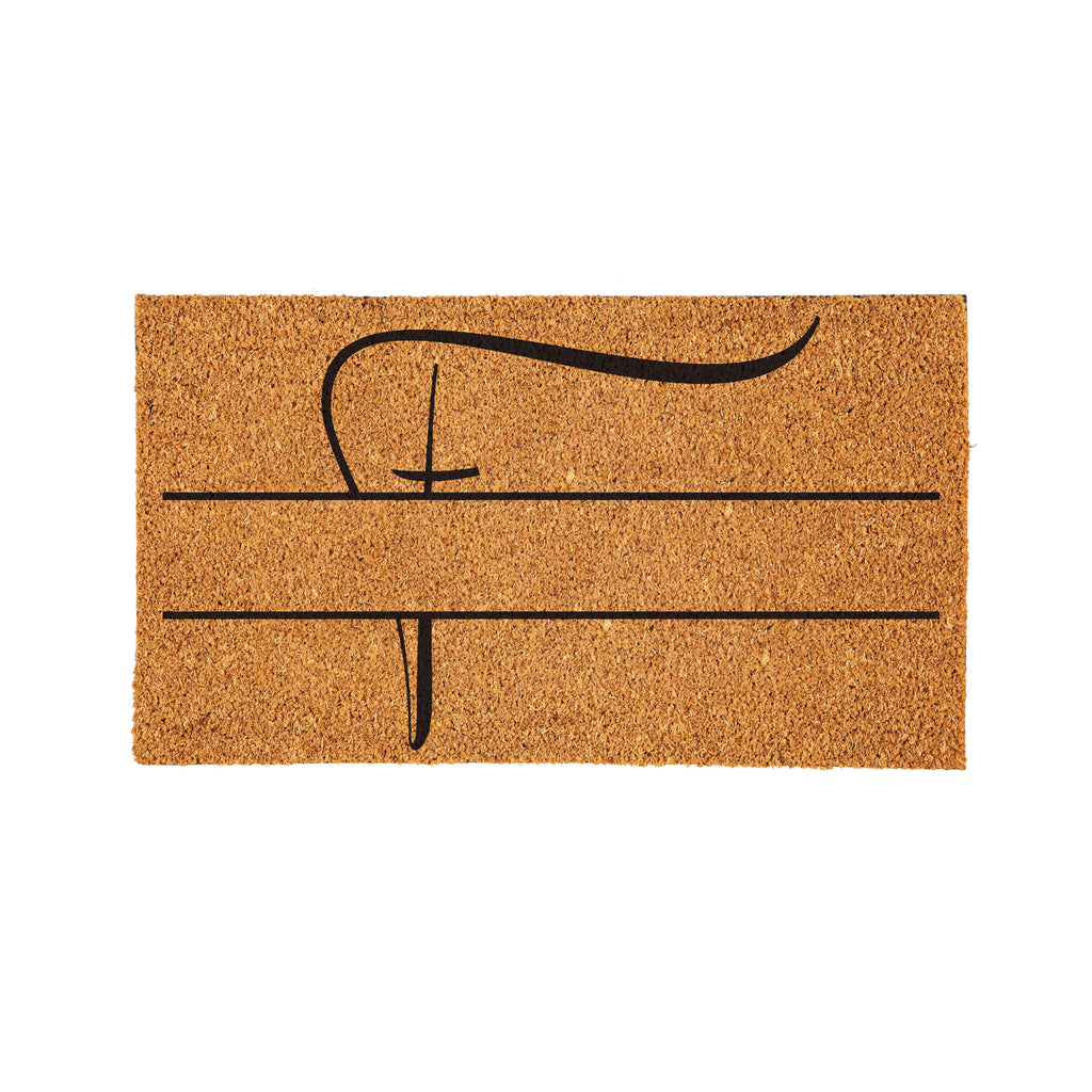 Modern Personalized Monogram Coir Mat 18"x30", Slide 33 of 40
