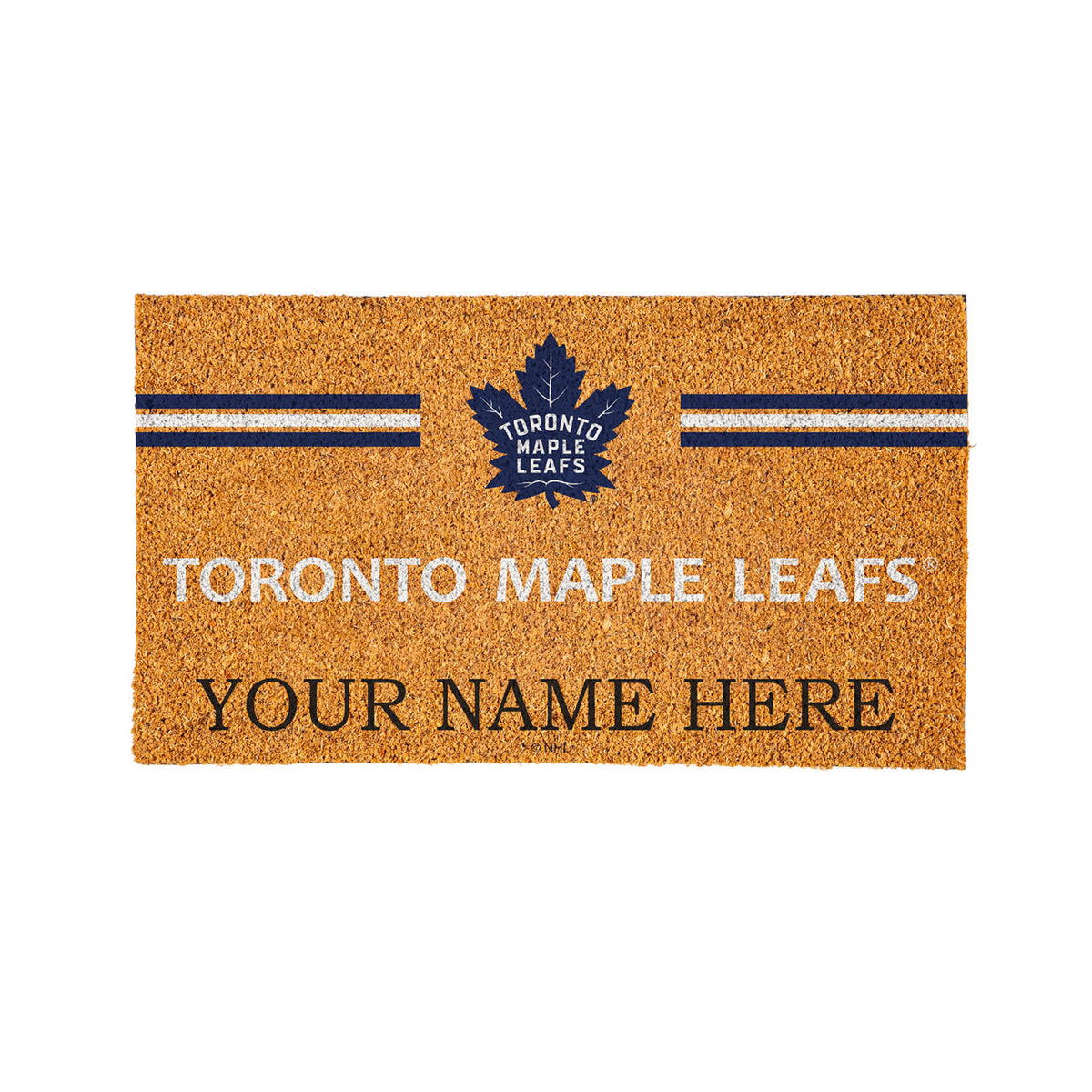 Toronto Maple Leafs Personalized Mat, Natural Coir with Color Logo, 30" x 18", Slide 9 of 15