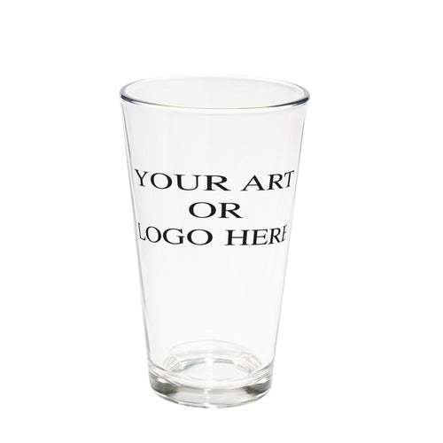 Upload Your Own Art, Glass Tumbler, 16oz,