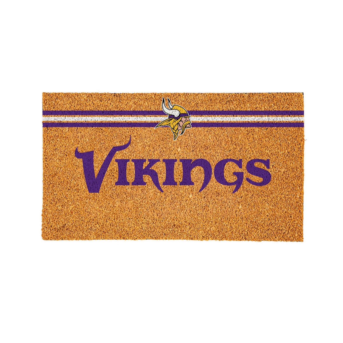 Minnesota Vikings Personalized Mat, Natural Coir with Color Logo, 30" x 18", Slide 10 of 15