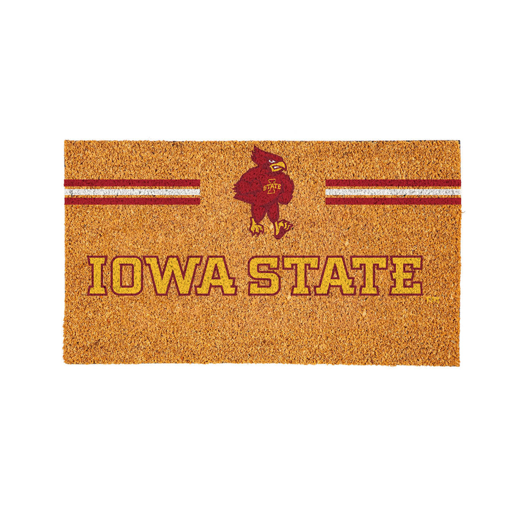 Iowa State University Personalized Mat, Natural Coir with Color Logo, 30" x 18", Slide 10 of 15