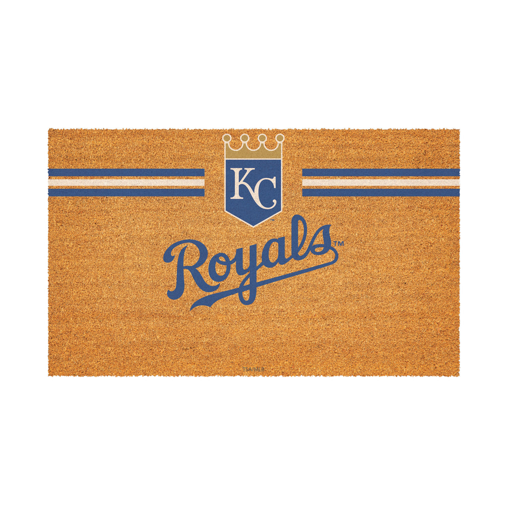 Kansas City Royals Personalized Mat, Natural Coir with Color Logo, 30" x 18", Slide 2 of 4