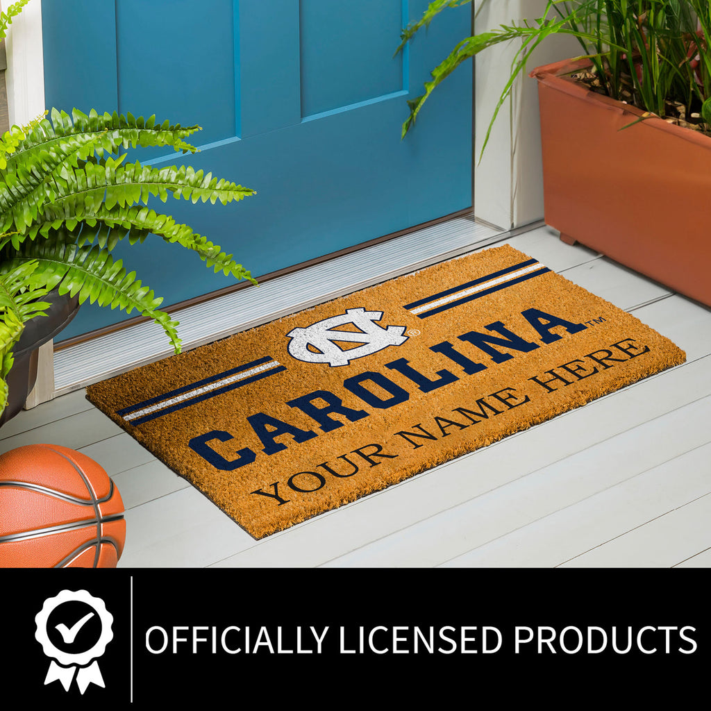 University of North Carolina Personalized Mat, Natural Coir with Color Logo, 30" x 18", Slide 7 of 15
