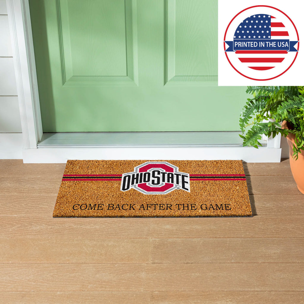 Ohio State University Personalized Mat, Natural Coir with Color Logo, 30" x 18", Slide 13 of 15