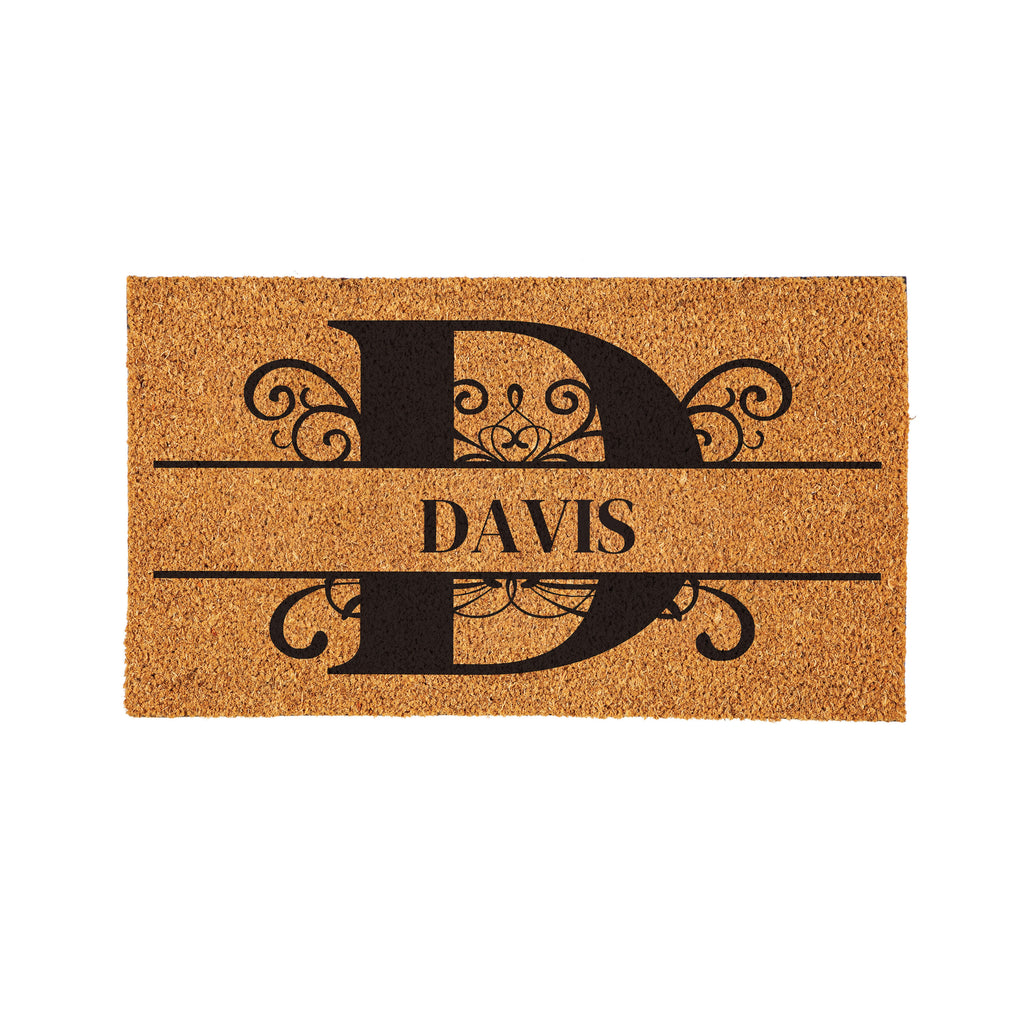 Personalized Scroll Monogram Coir Mat 18"x30", Slide 31 of 40