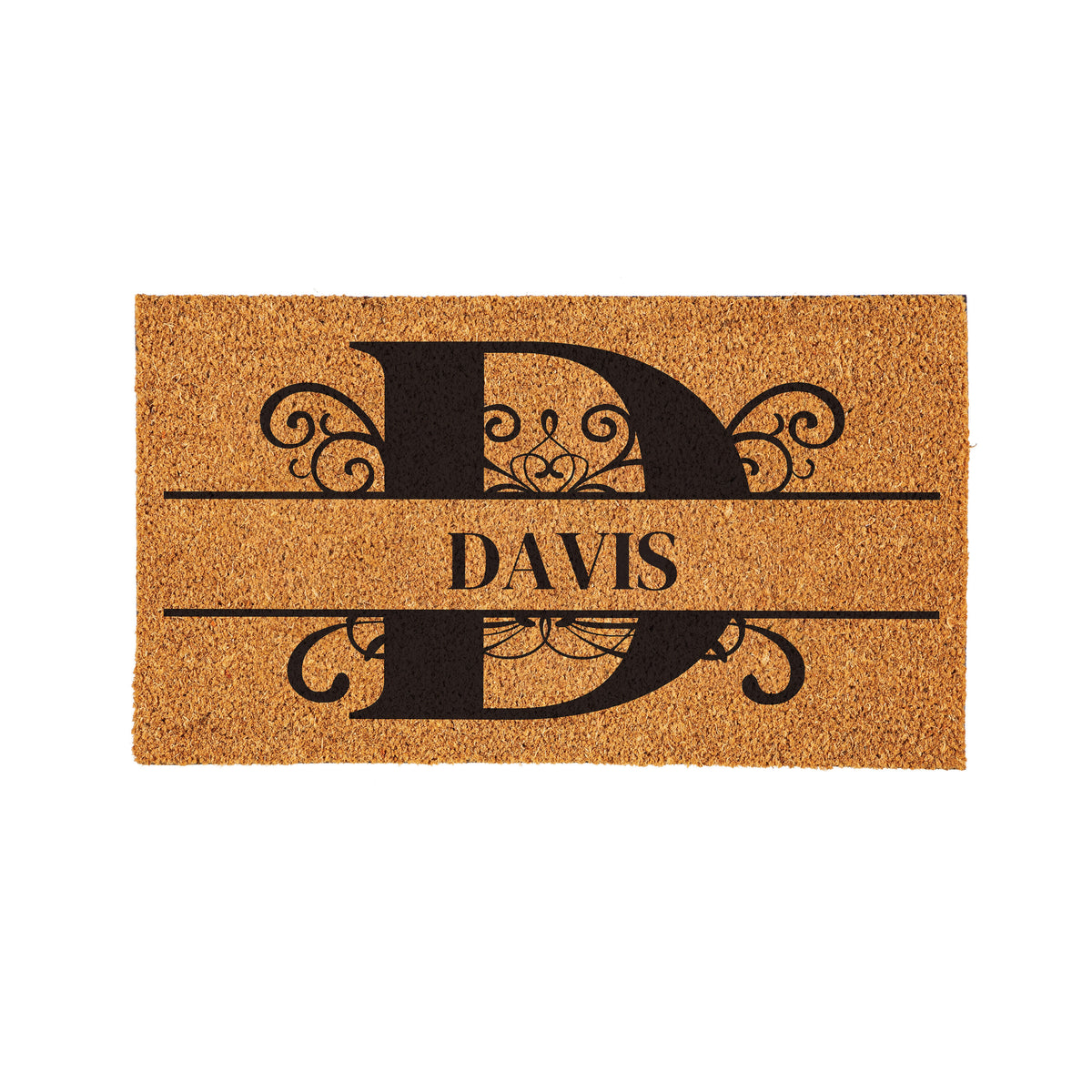 Personalized Scroll Monogram Coir Mat 18"x30", Slide 31 of 40