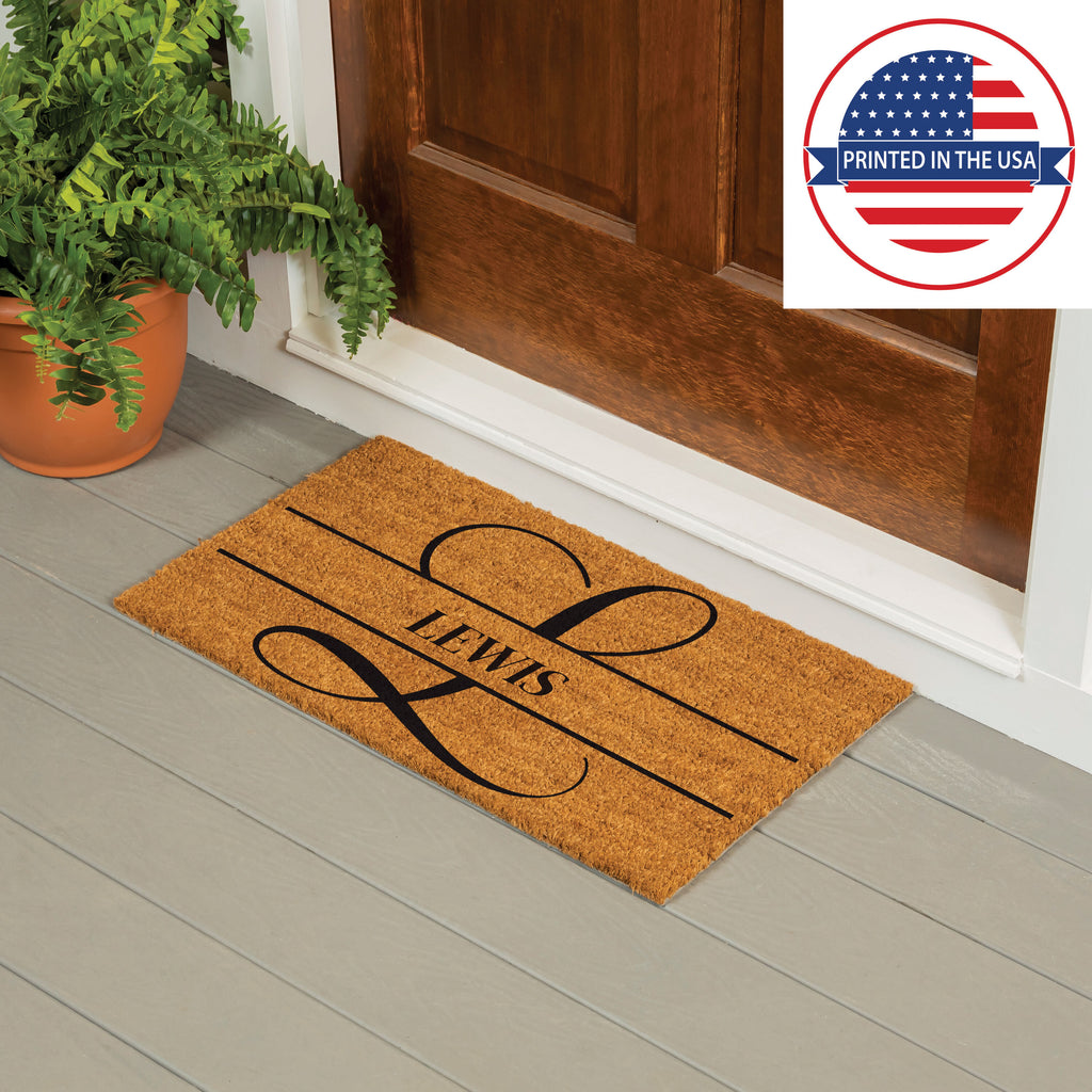 Modern Personalized Monogram Coir Mat 18"x30", Slide 39 of 40