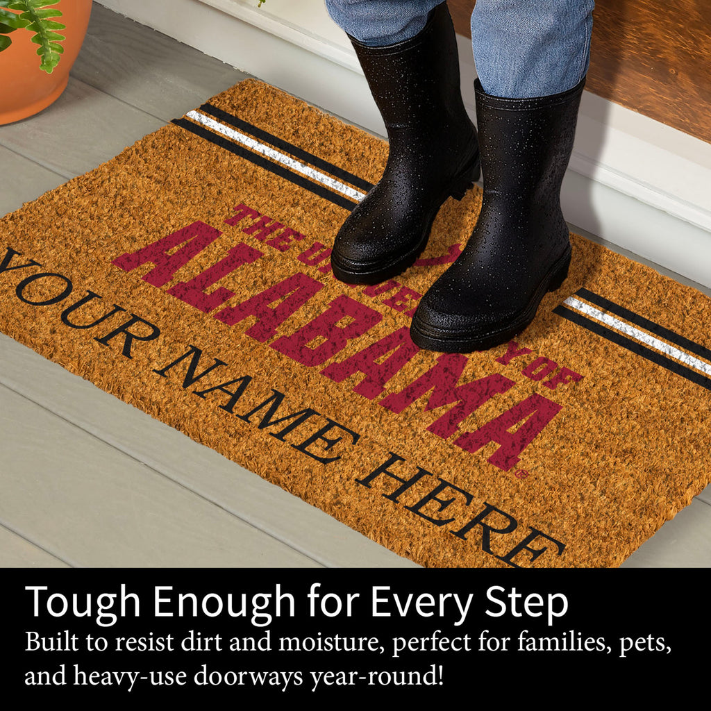 University of Alabama Personalized Mat, Natural Coir with Color Logo, 30" x 18", Slide 8 of 15