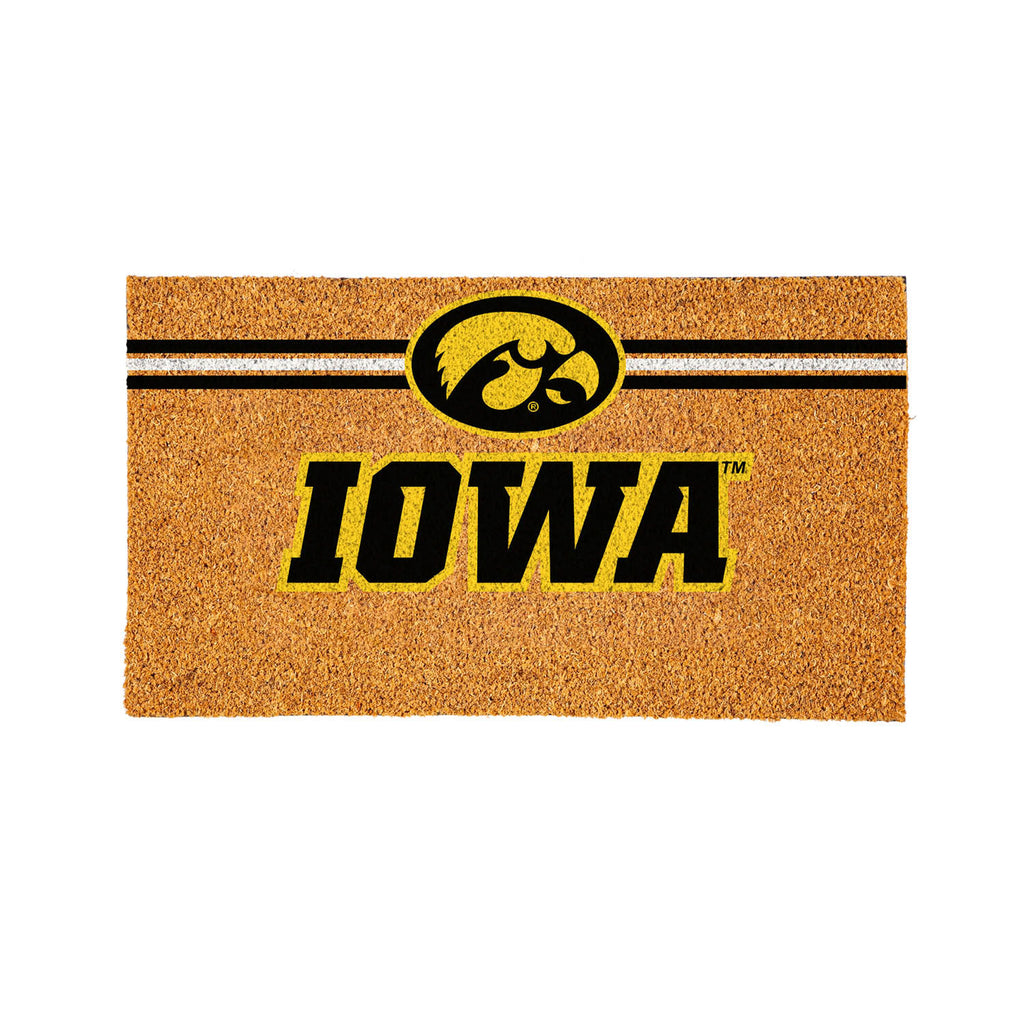 University of Iowa Personalized Mat, Natural Coir with Color Logo, 30" x 18", Slide 12 of 15