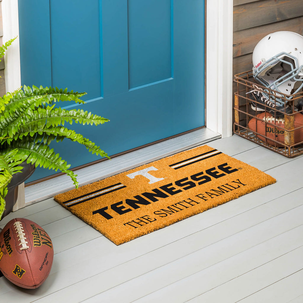 University of Tennessee Personalized Mat, Natural Coir with Color Logo, 30" x 18", Slide 11 of 15