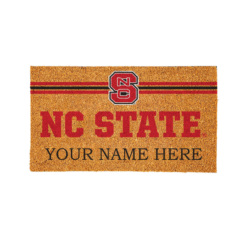North Carolina State University Personalized Mat, Natural Coir with Color Logo, 30" x 18", Slide 11 of 15