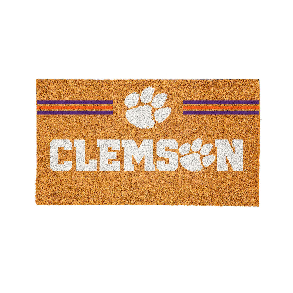 Clemson University Personalized Mat, Natural Coir with Color Logo, 30" x 18", Slide 13 of 15