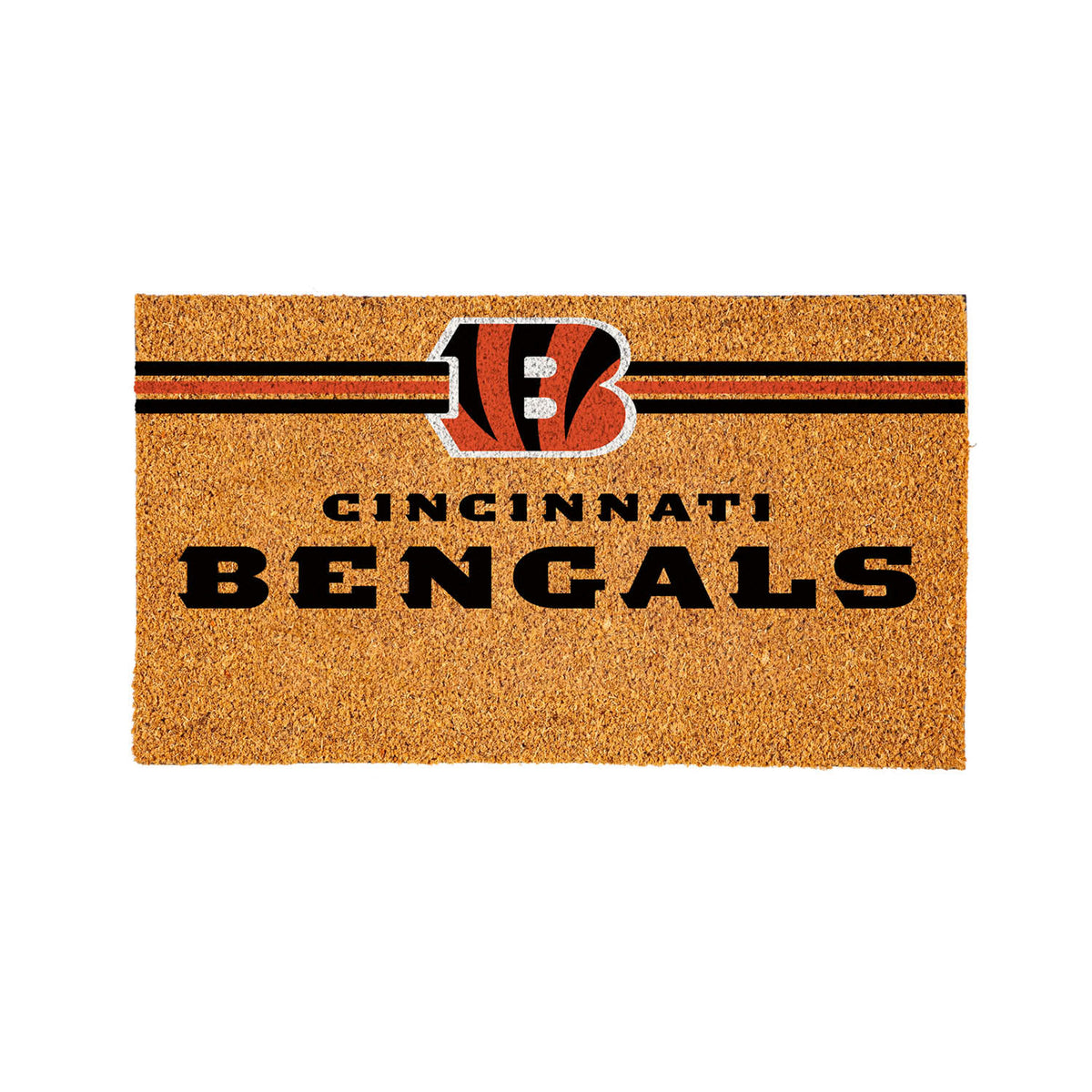 Cincinnati Bengals Personalized Mat, Natural Coir with Color Logo, 30" x 18", Slide 15 of 15