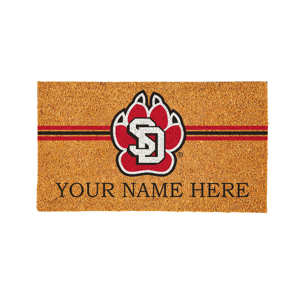 University of South Dakota Personalized Mat, Natural Coir with Color Logo, 30" x 18", Slide 15 of 15