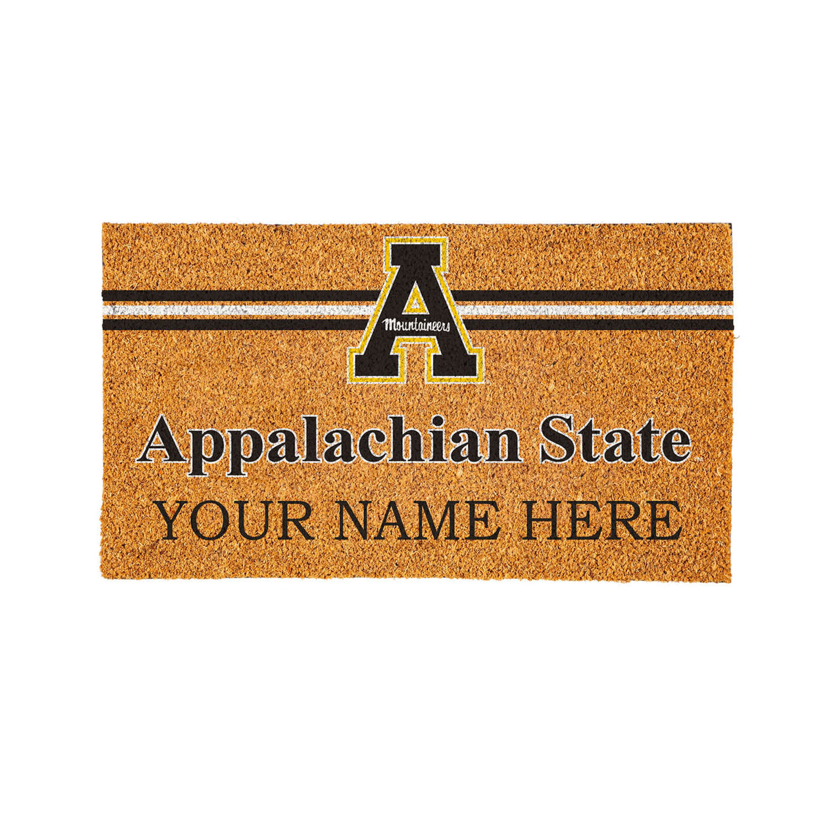 Appalachian State University Personalized Mat, Natural Coir with Color Logo, 30" x 18", Slide 12 of 15