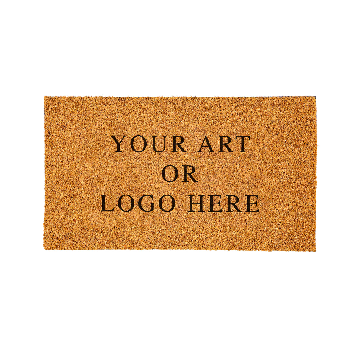 Upload Your Own Art, 16" x 28" Natural Brown Coir Mat