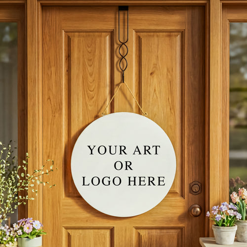 Upload Your Own Art, Door Décor with Rope 18"x0.47"18", Slide 2 of 3