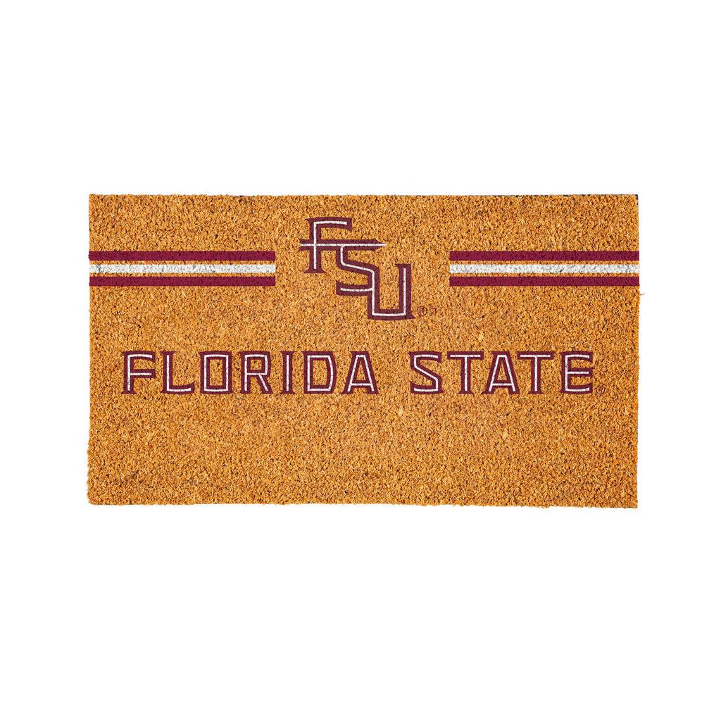 Florida State University Personalized Mat, Natural Coir with Color Logo, 30" x 18", Slide 10 of 15