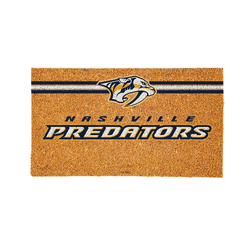 Nashville Predators Personalized Mat, Natural Coir with Color Logo, 30" x 18", Slide 13 of 15