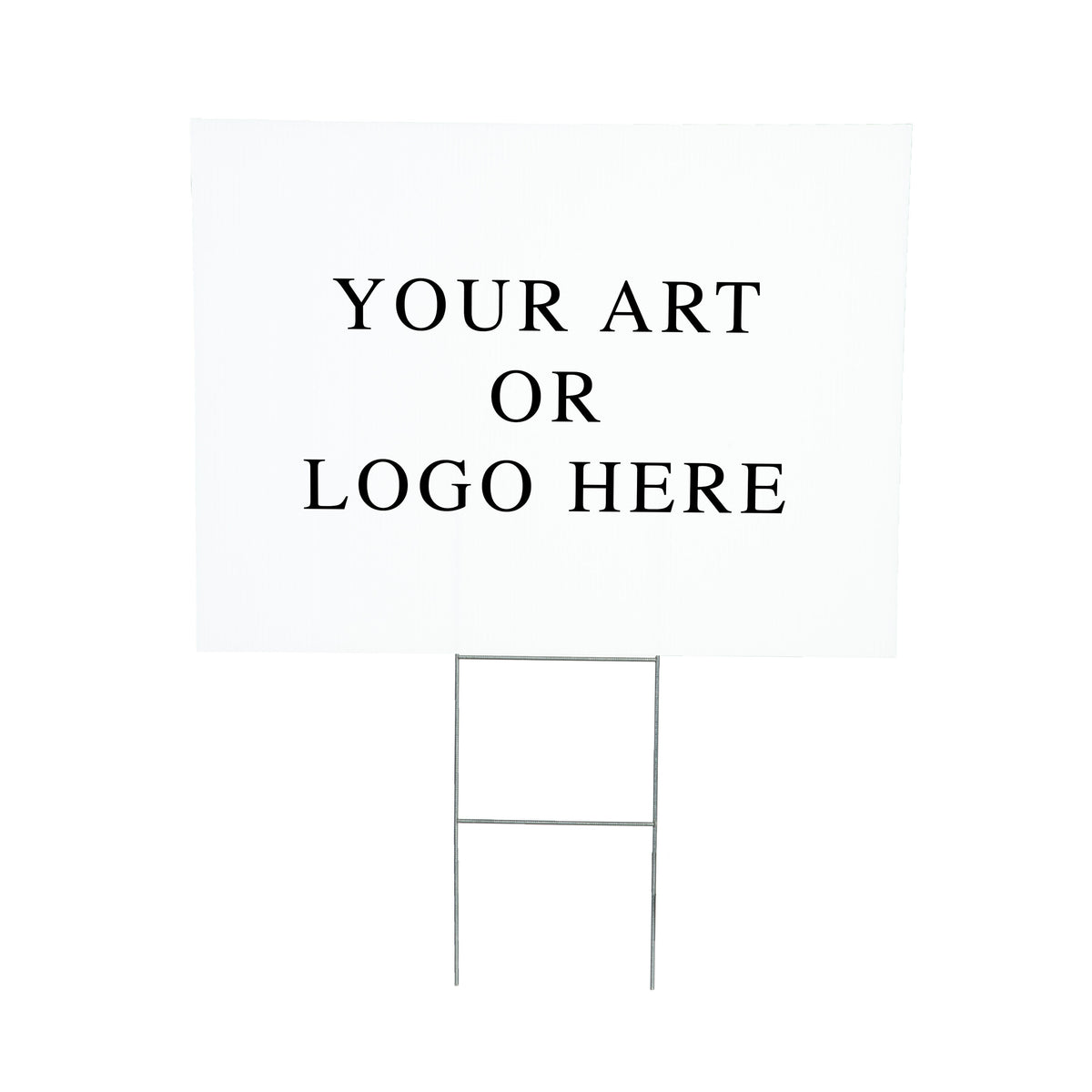 Upload Your Own Art, Yard Sign Board White 24x18