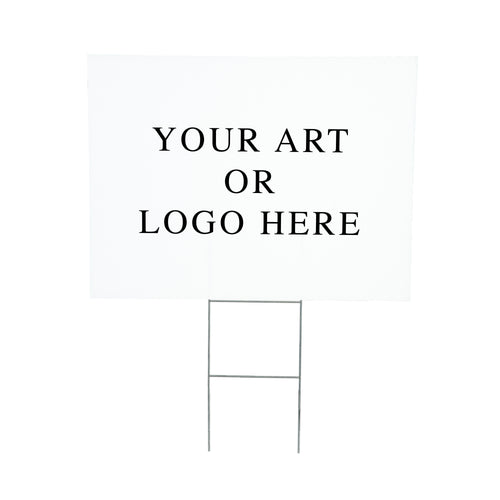 Upload Your Own Art, Yard Sign Board White 24x18