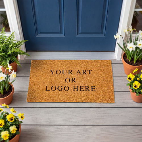 Upload Your Own Art, 16" x 28" Natural Brown Coir Mat, Slide 2 of 2