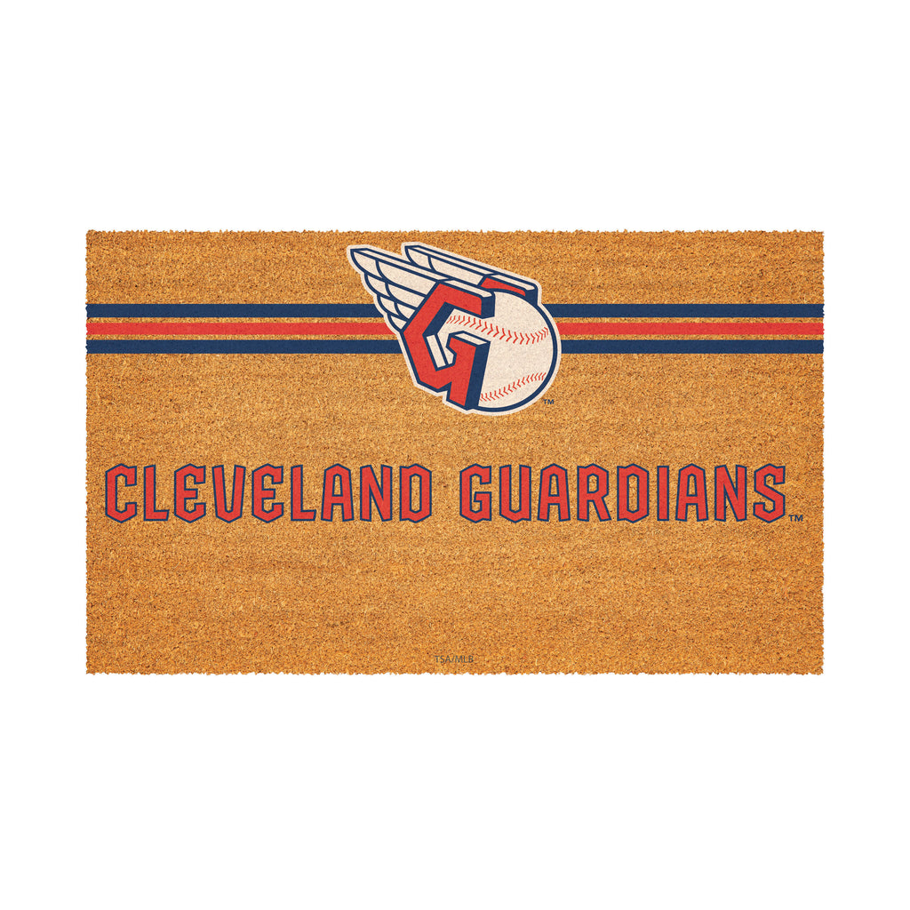 Cleveland Guardians Personalized Mat, Natural Coir with Color Logo, 30" x 18", Slide 2 of 4
