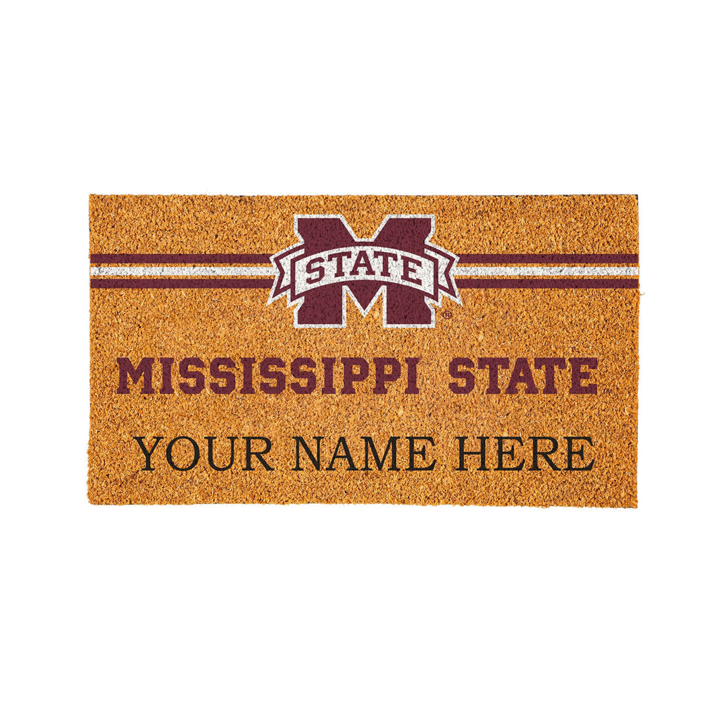 Mississippi State University Personalized Mat, Natural Coir with Color Logo, 30" x 18", Slide 12 of 15