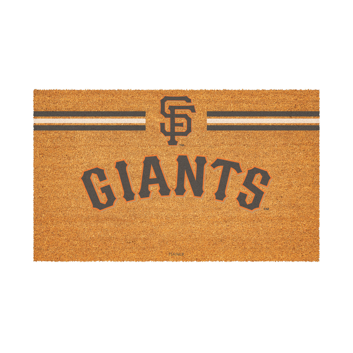 San Francisco Giants Personalized Mat, Natural Coir with Color Logo, 30" x 18", Slide 2 of 4