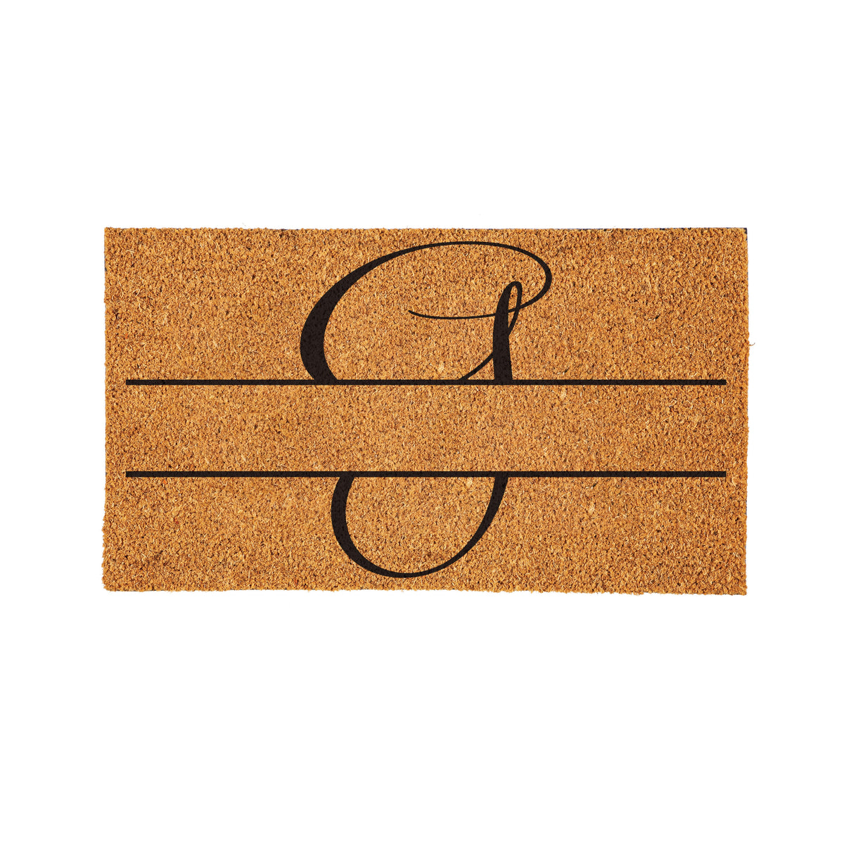 Modern Personalized Monogram Coir Mat 18"x30", Slide 34 of 40