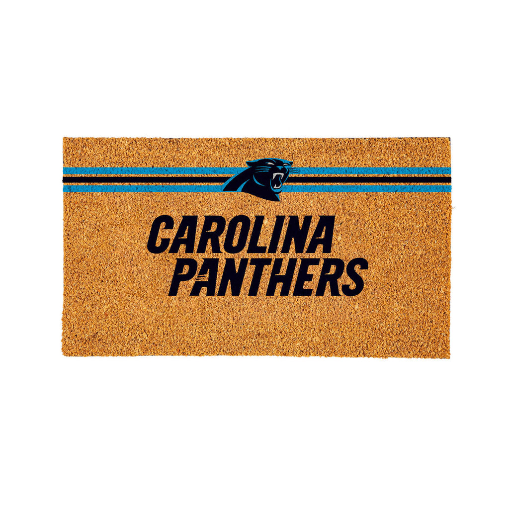 Carolina Panthers Personalized Mat, Natural Coir with Color Logo, 30" x 18", Slide 15 of 15