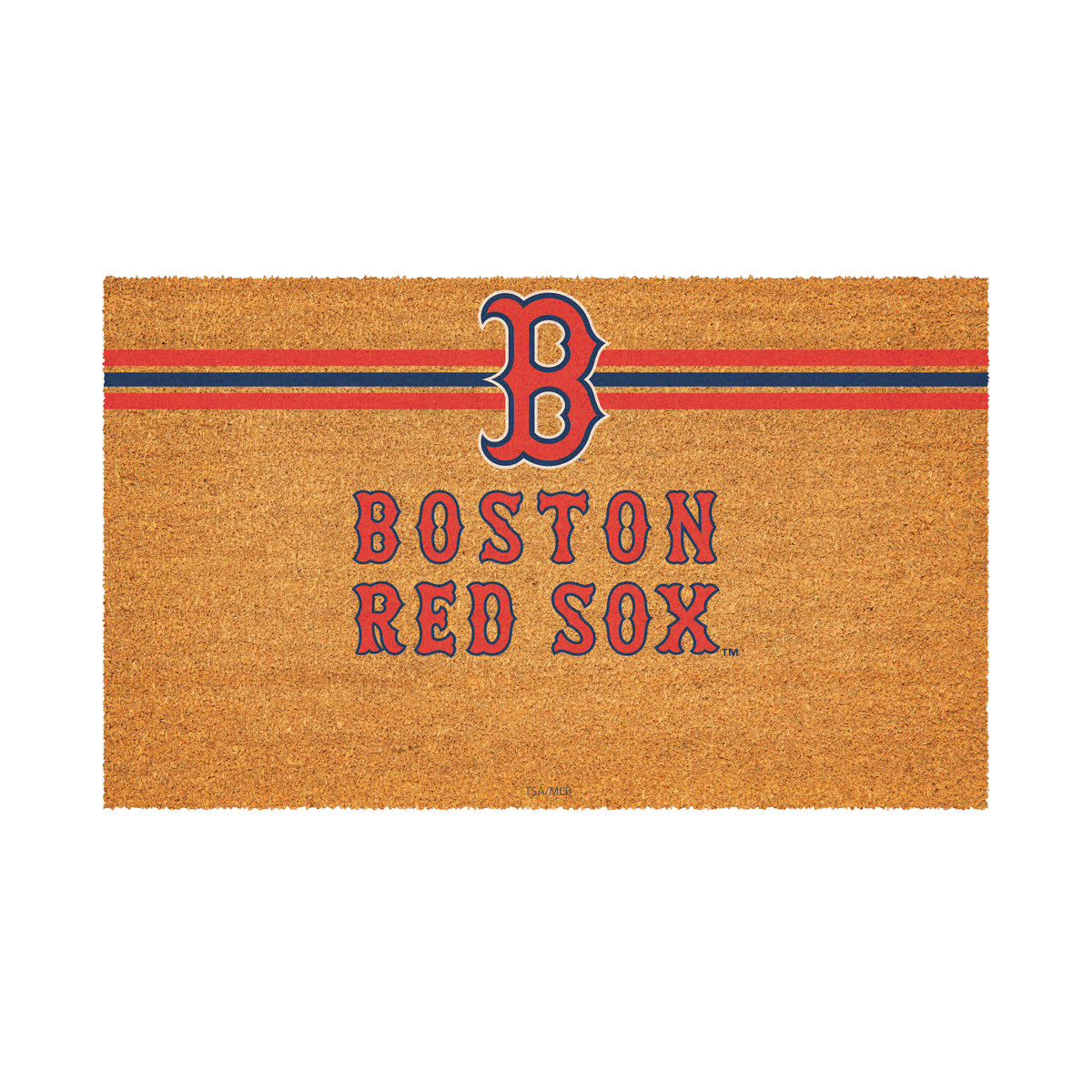 Boston Red Sox Personalized Mat, Natural Coir with Color Logo, 30" x 18", Slide 2 of 4