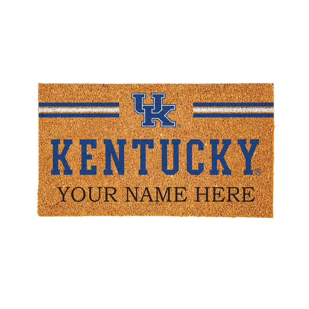 University of Kentucky Personalized Mat, Natural Coir with Color Logo, 30" x 18", Slide 10 of 15