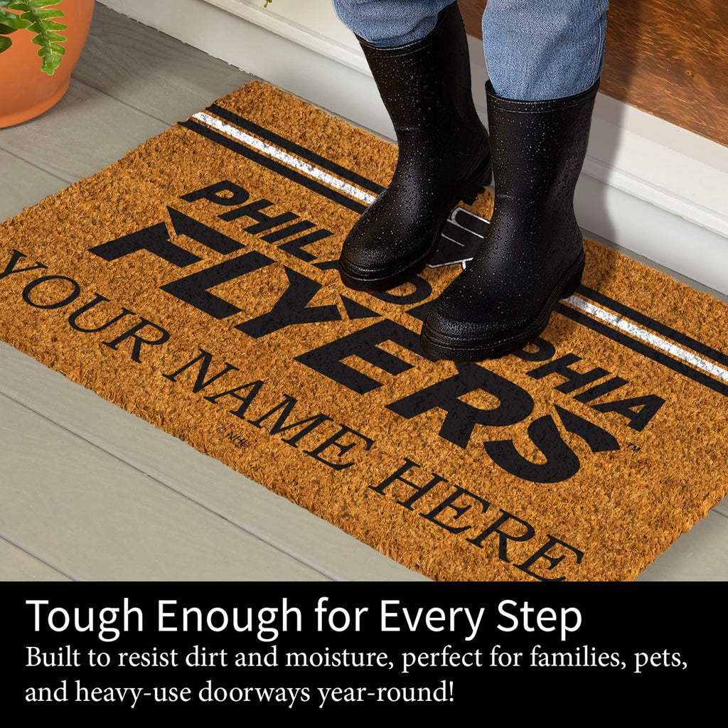 Philadelphia Flyers Personalized Mat, Natural Coir with Color Logo, 30" x 18", Slide 8 of 15