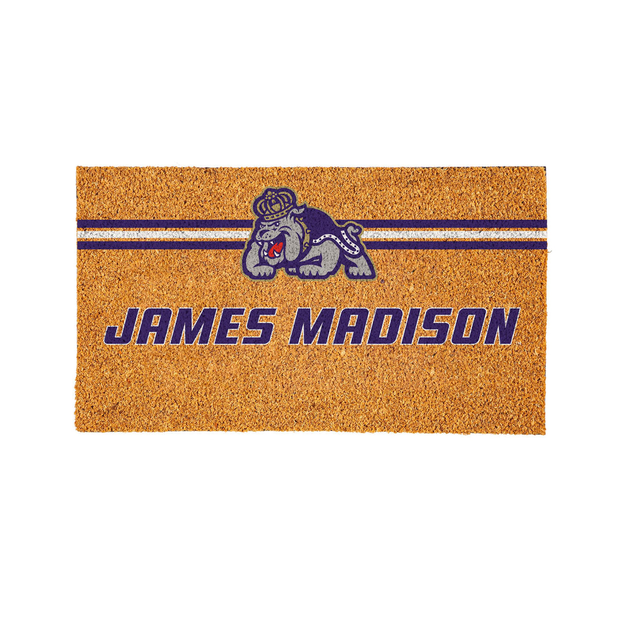 James Madison University Personalized Mat, Natural Coir with Color Logo, 30" x 18", Slide 14 of 15