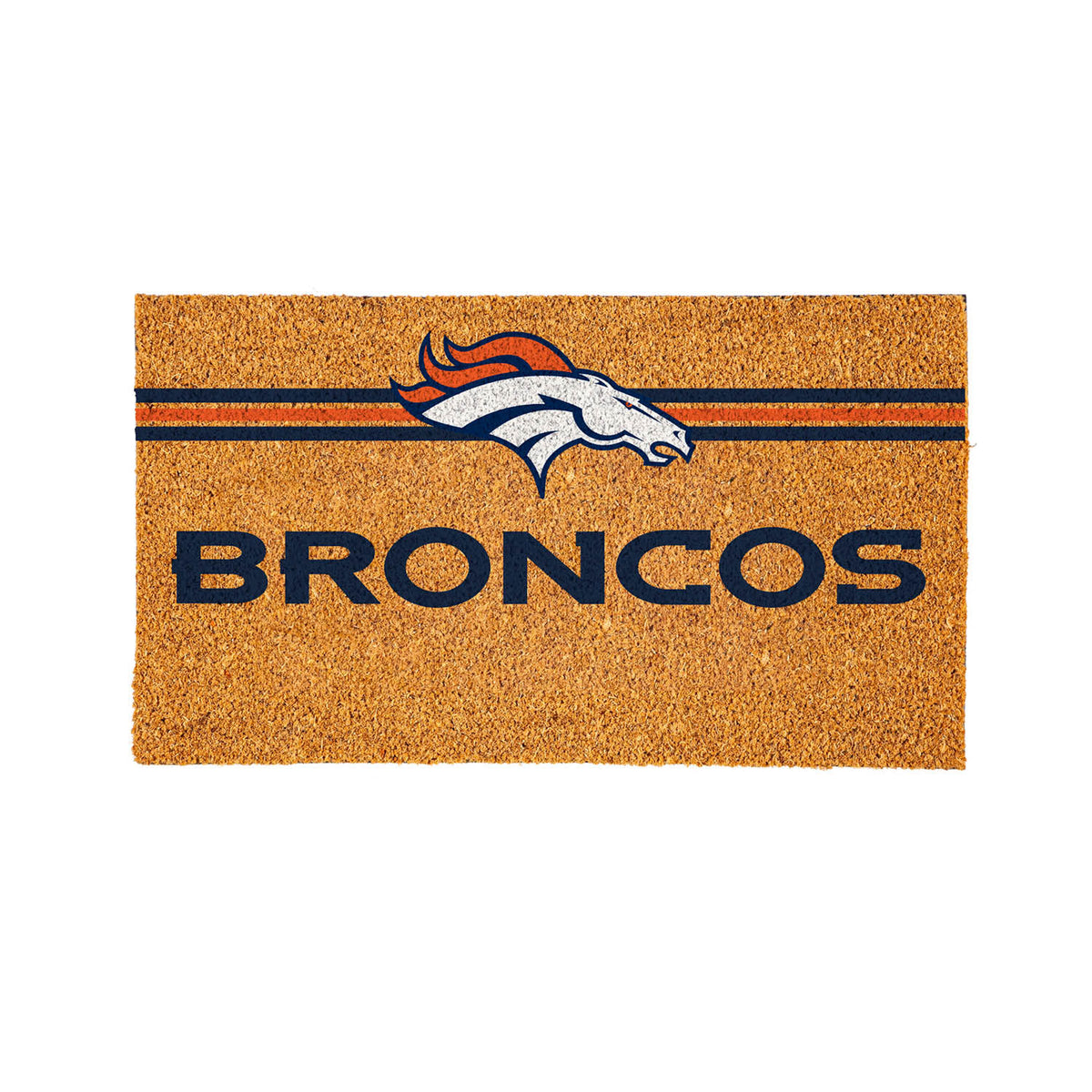 Denver Broncos Personalized Mat, Natural Coir with Color Logo, 30" x 18", Slide 9 of 15