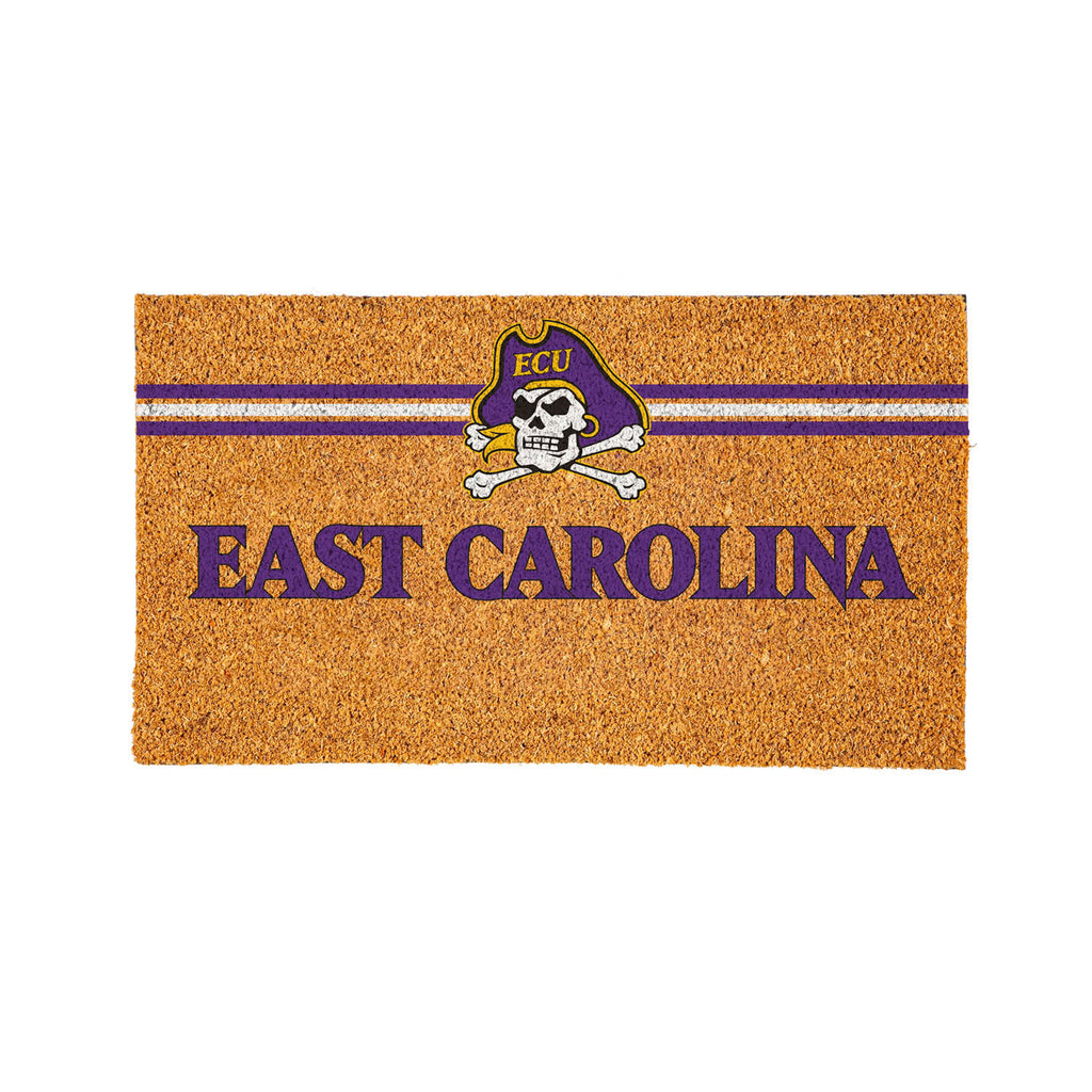 East Carolina University Personalized Mat, Natural Coir with Color Logo, 30" x 18", Slide 14 of 15