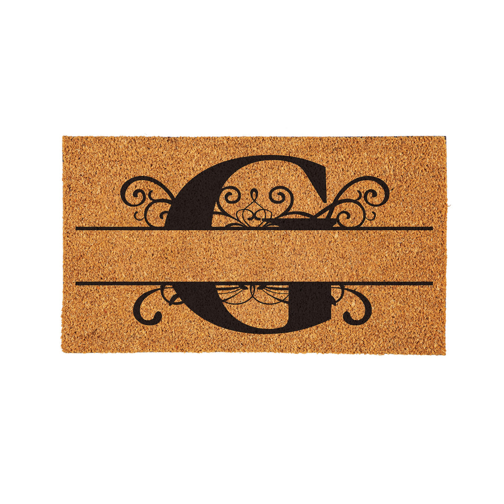 Personalized Scroll Monogram Coir Mat 18"x30", Slide 8 of 40