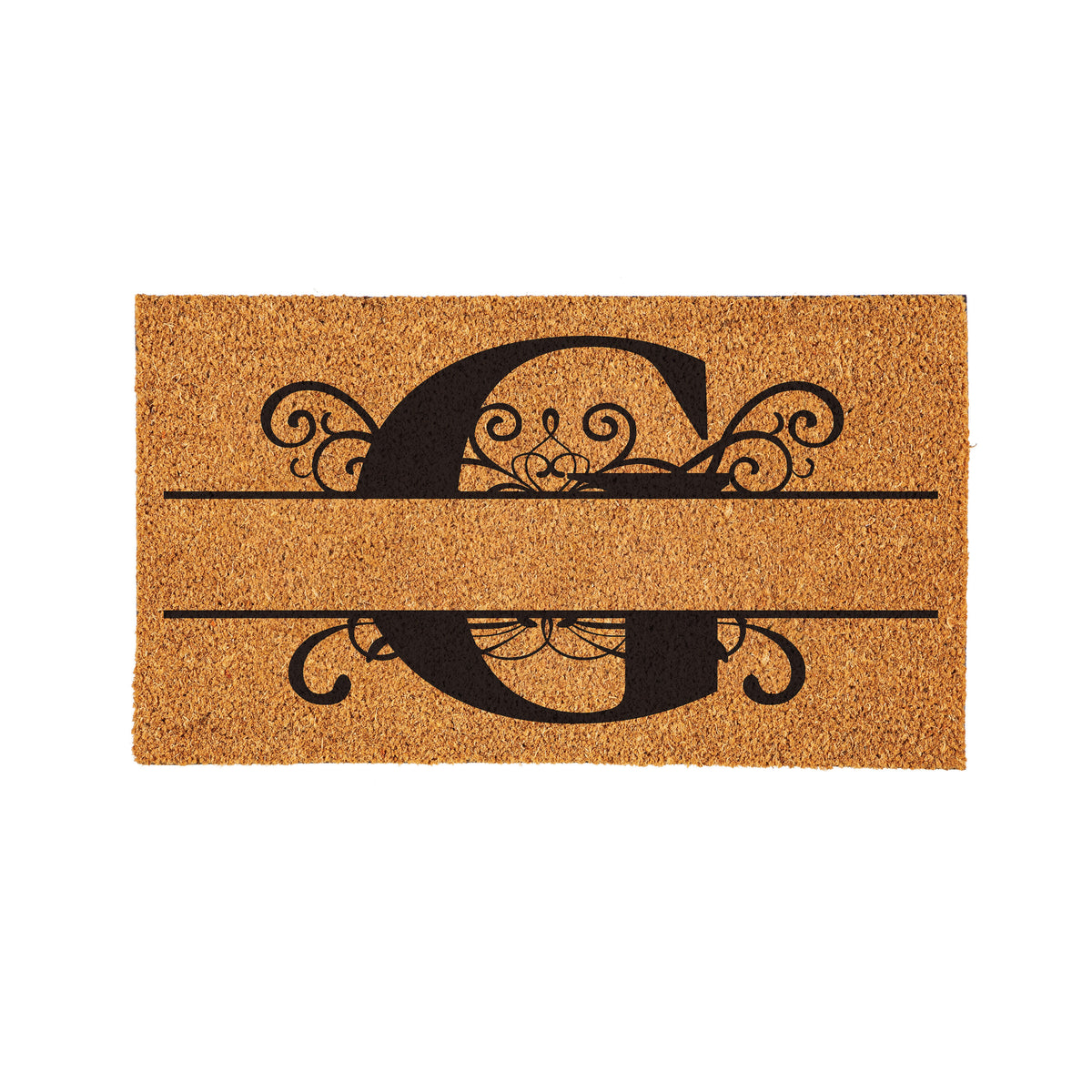 Personalized Scroll Monogram Coir Mat 18"x30", Slide 8 of 40