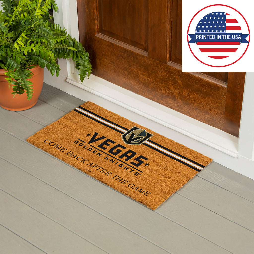 Vegas Golden Knights Personalized Mat, Natural Coir with Color Logo, 30" x 18", Slide 14 of 15
