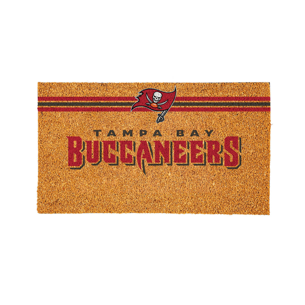 Tampa Bay Buccaneers Personalized Mat, Natural Coir with Color Logo, 30" x 18", Slide 9 of 15