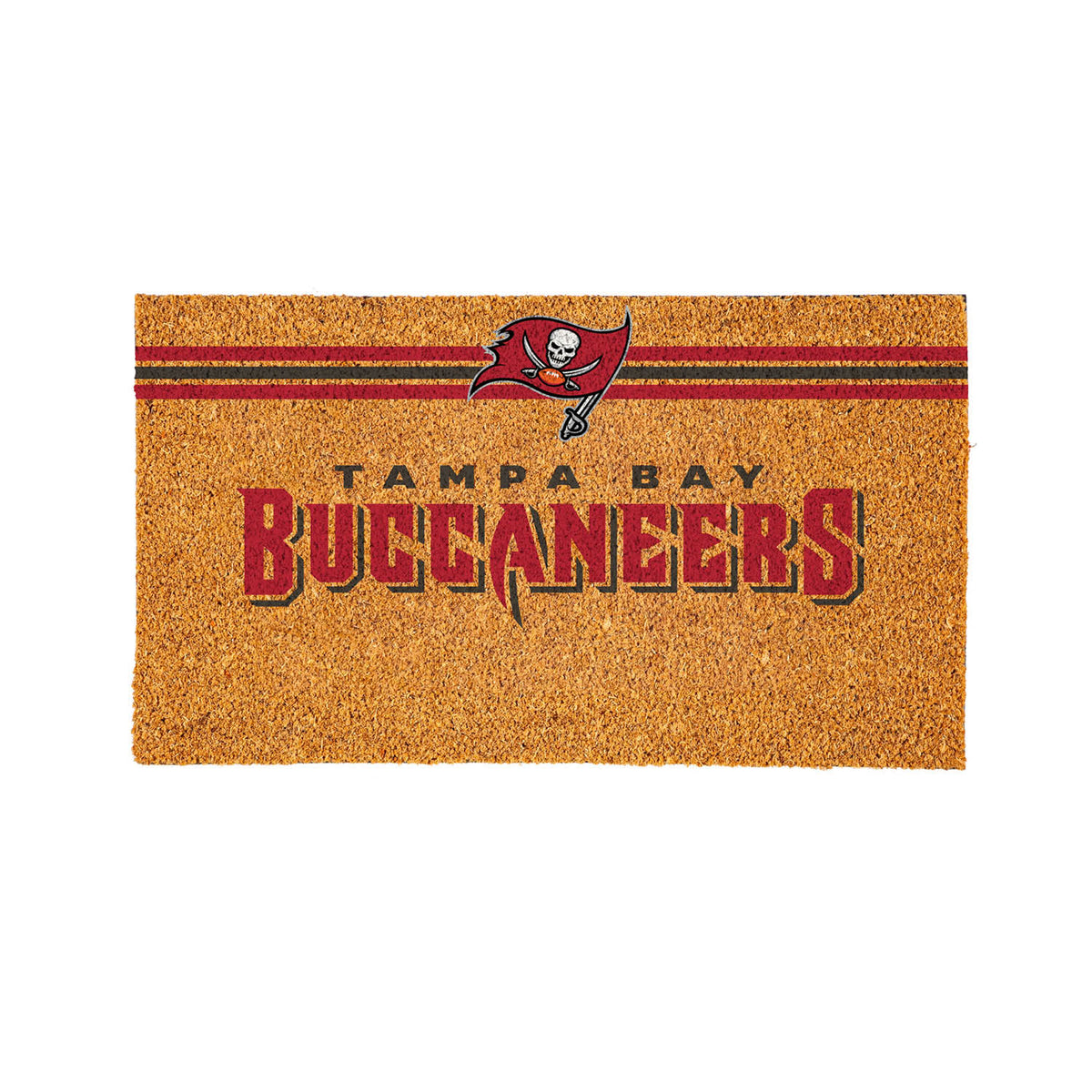 Tampa Bay Buccaneers Personalized Mat, Natural Coir with Color Logo, 30" x 18", Slide 9 of 15