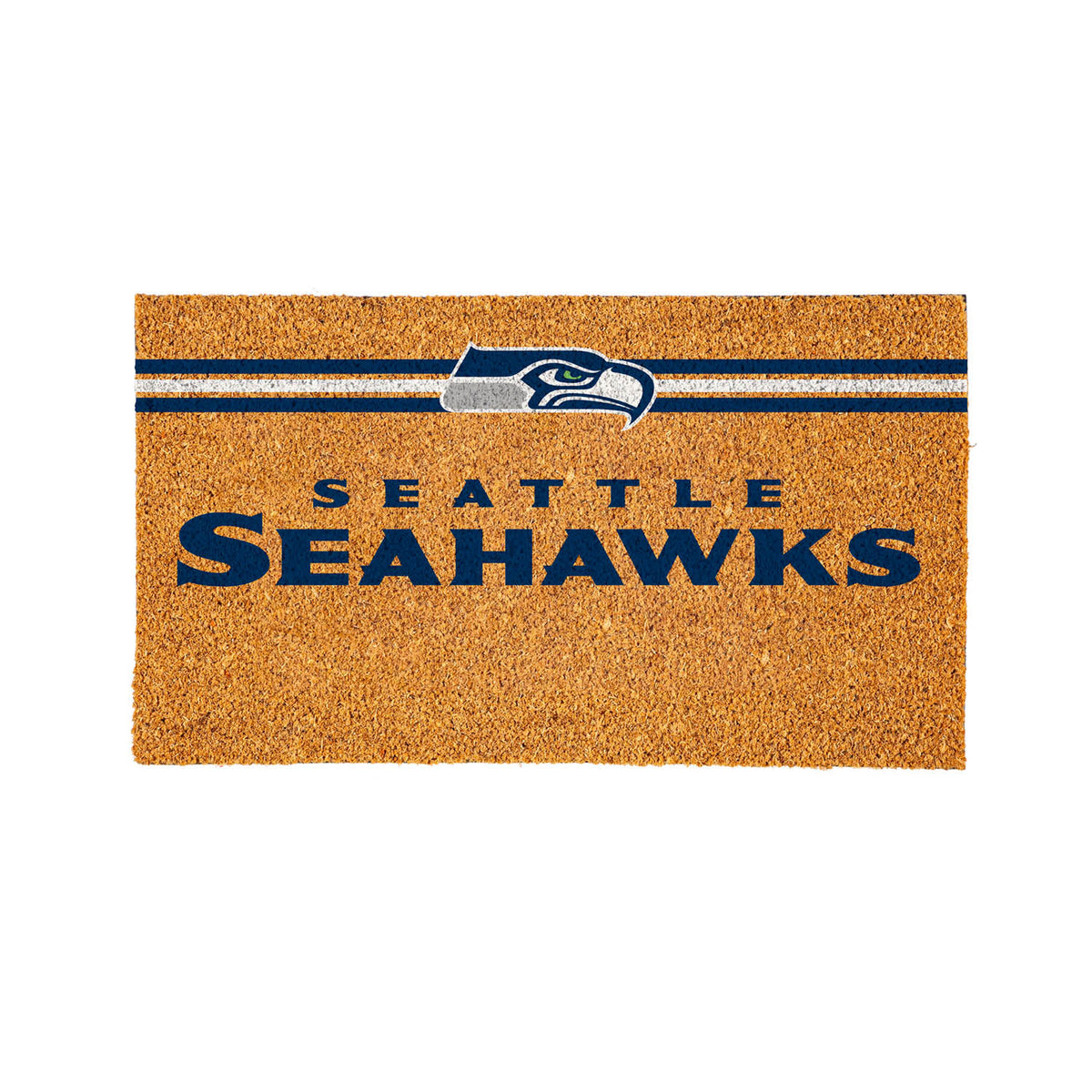 Seattle Seahawks Personalized Mat, Natural Coir with Color Logo, 30" x 18", Slide 11 of 15