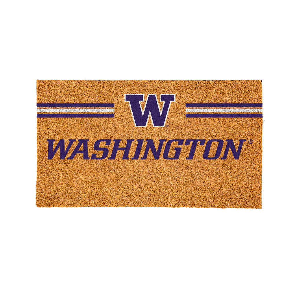 University of Washington Personalized Mat, Natural Coir with Color Logo, 30" x 18", Slide 15 of 15