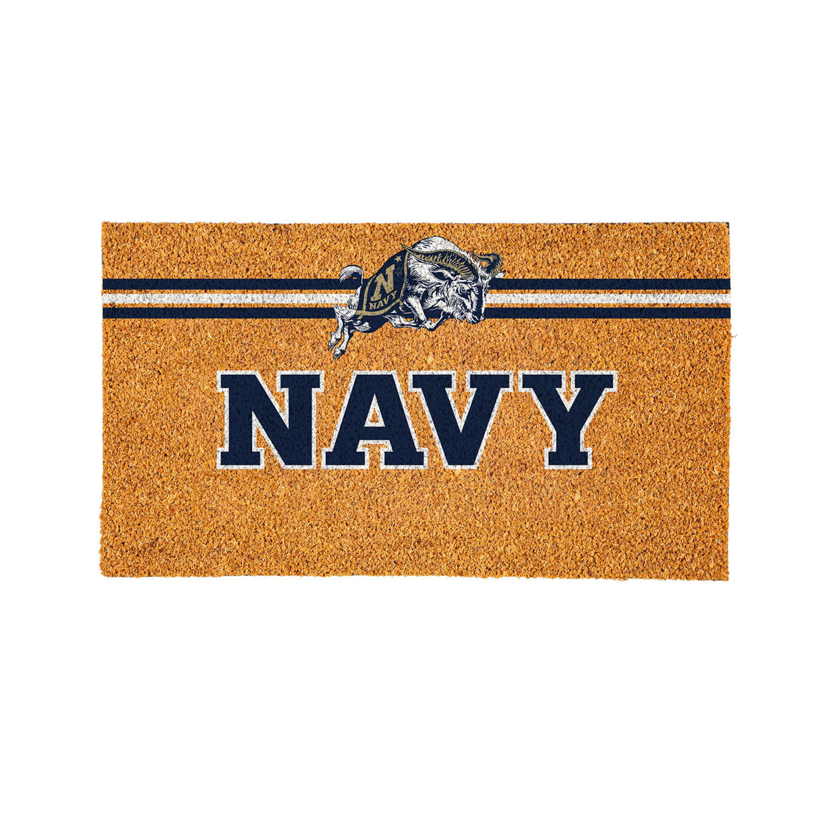US Naval Academy Personalized Mat, Natural Coir with Color Logo, 30" x 18", Slide 12 of 15