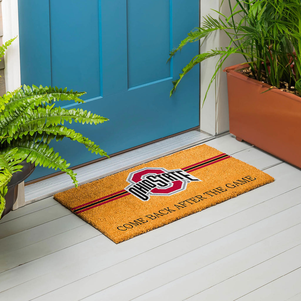 Ohio State University Personalized Mat, Natural Coir with Color Logo, 30" x 18"