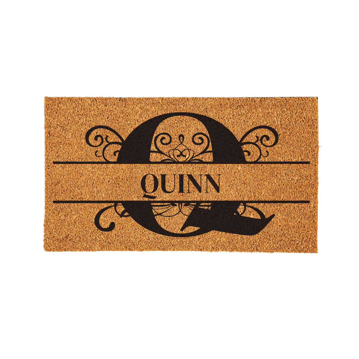 Personalized Scroll Monogram Coir Mat 18"x30", Slide 18 of 40