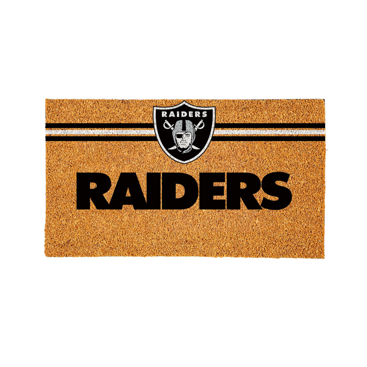 Las Vegas Raiders Personalized Mat, Natural Coir with Color Logo, 30" x 18", Slide 13 of 15