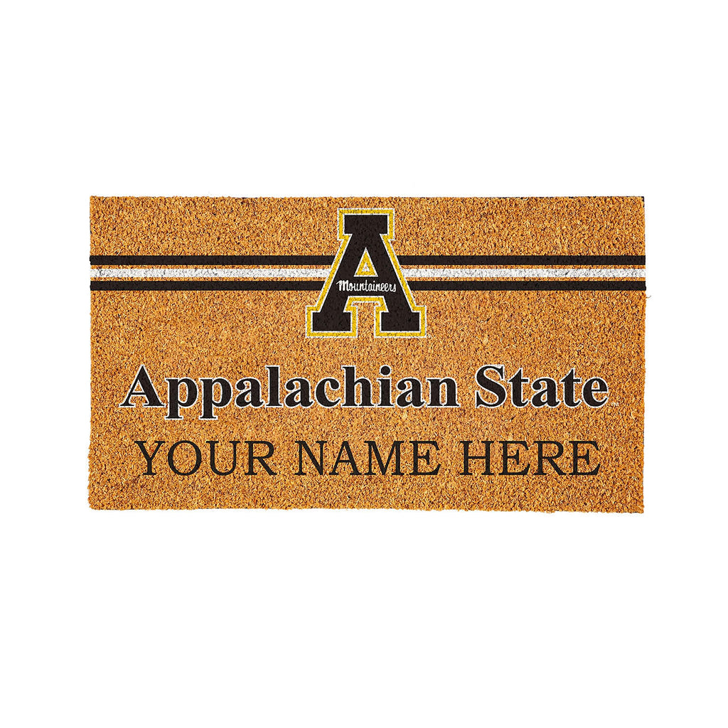 Appalachian State University Personalized Mat, Natural Coir with Color Logo, 30" x 18"